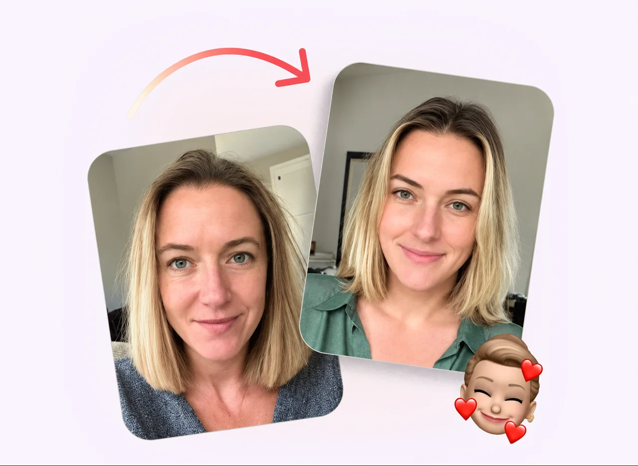 Antes y después de rejuvenecimiento facial